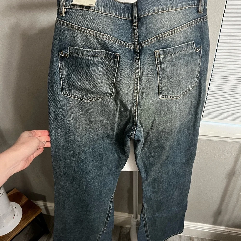 Free People SERAIN MID high  RISE SLIM
BOOT CUT NWT 29 Button Fly - Picture 11 of 13